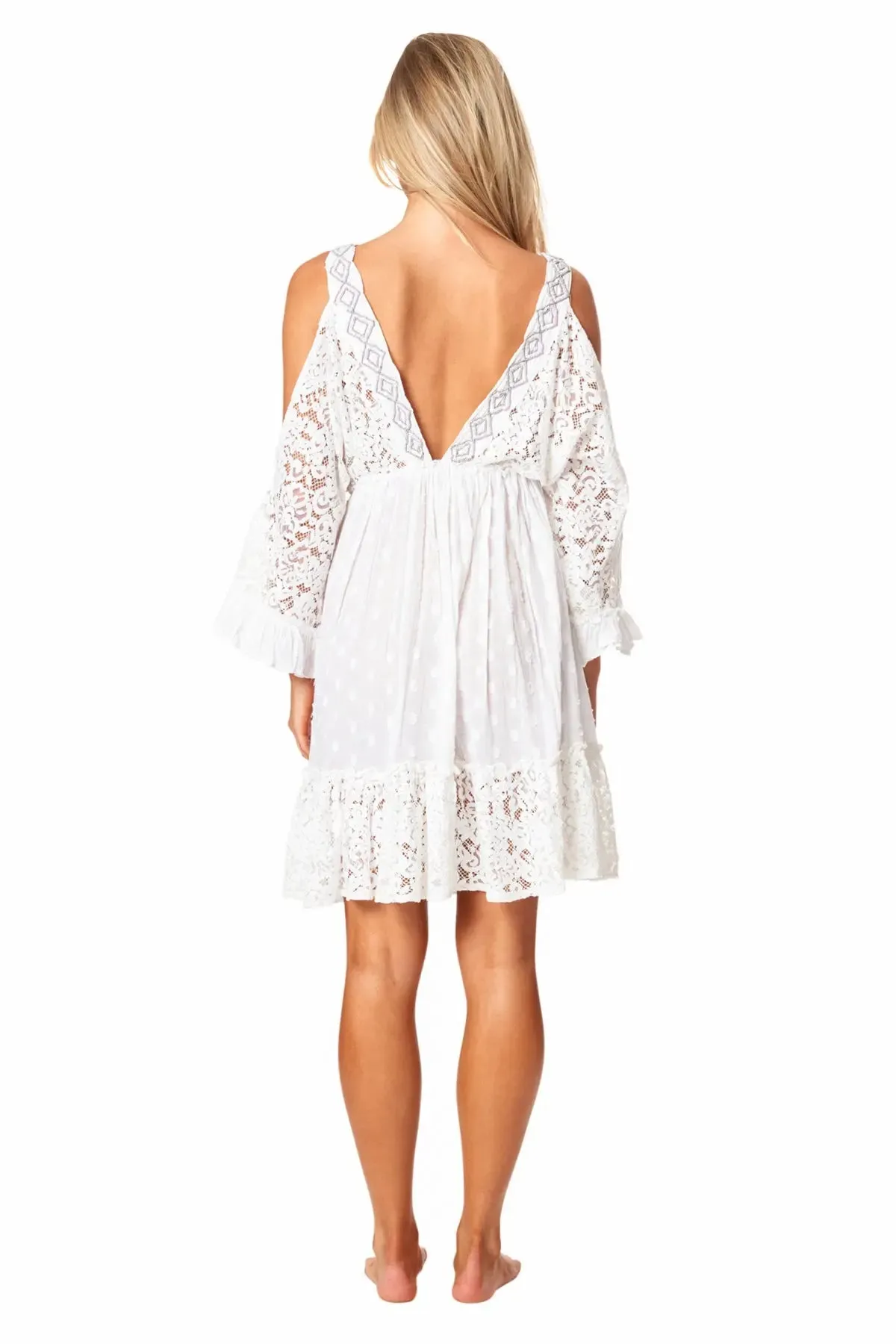 Cold Shoulder Casual Mini Dress