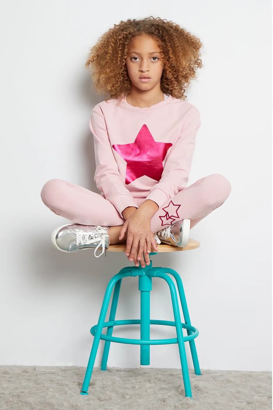 Foil Star fleece crew