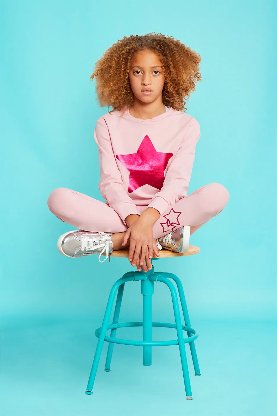 Foil Star fleece crew