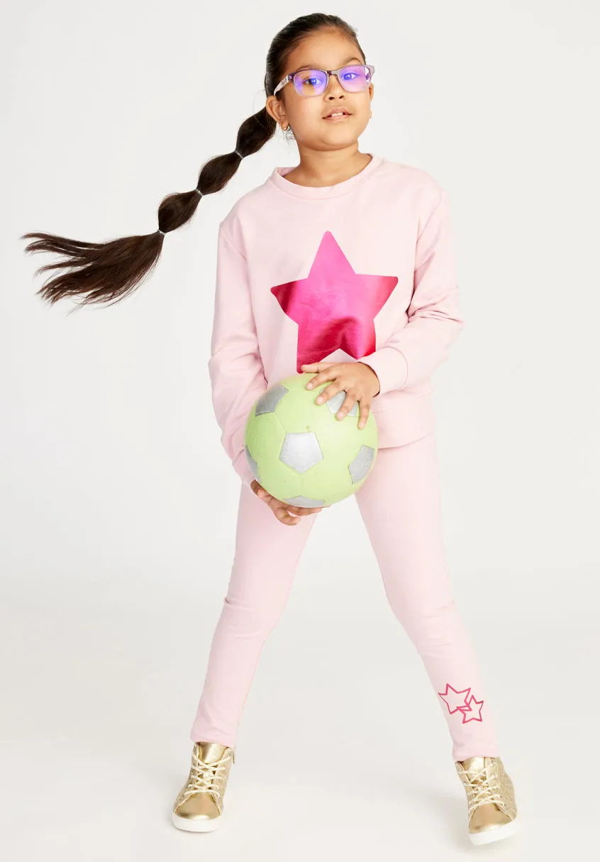 Foil Star fleece crew