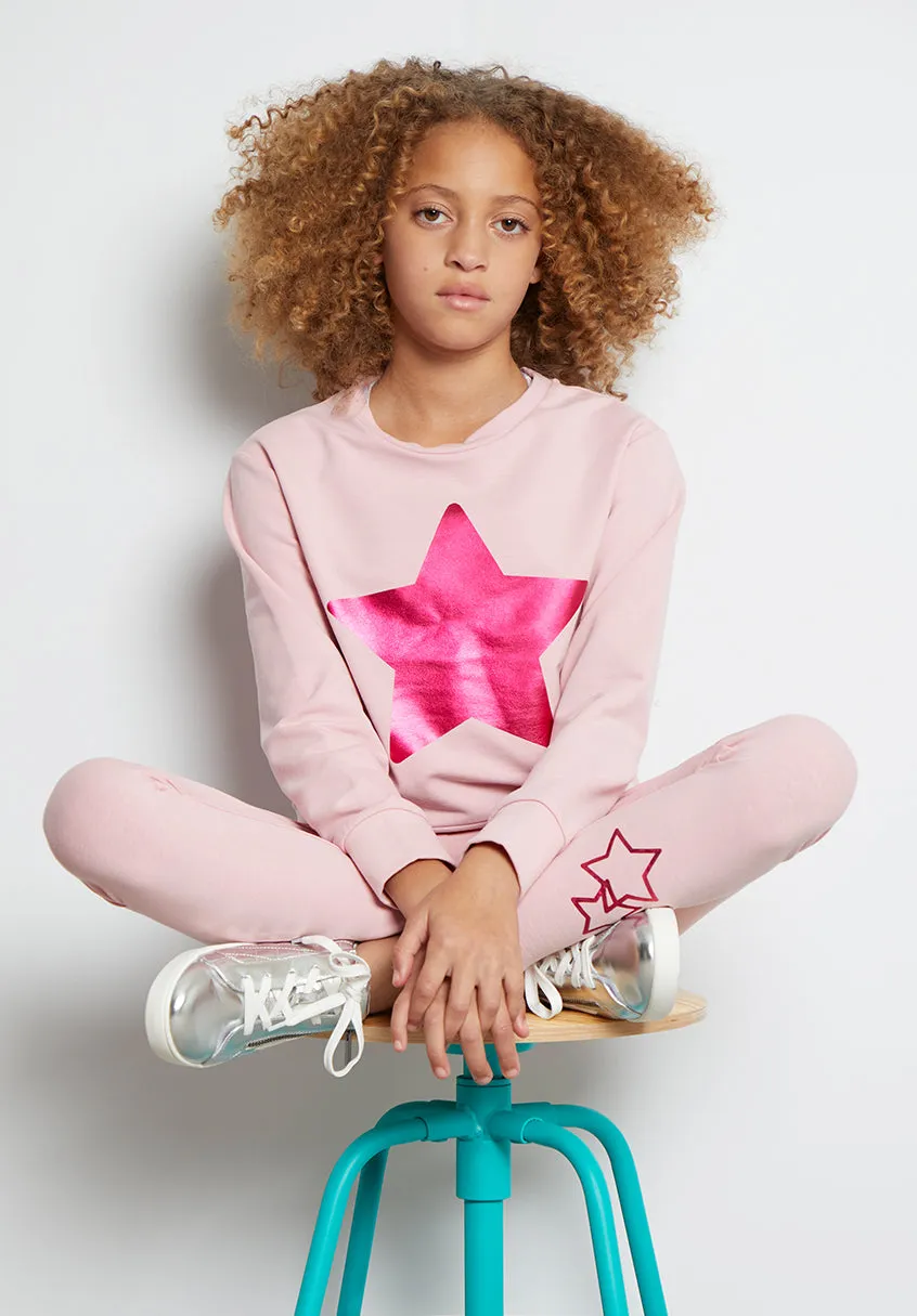 Foil Star fleece crew