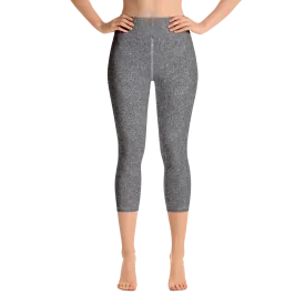 Grey Denim Jean 243 Capri Yoga Pants