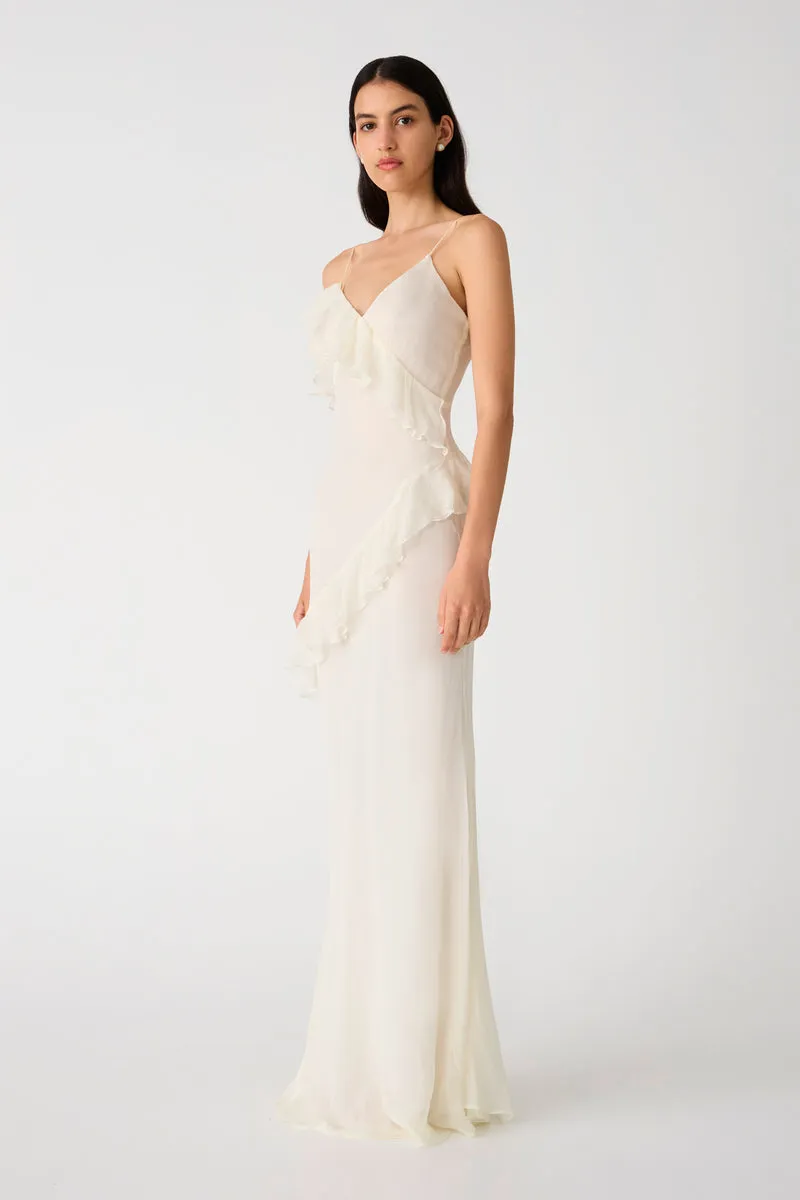 Misha Sutton Silk Gown - Ivory