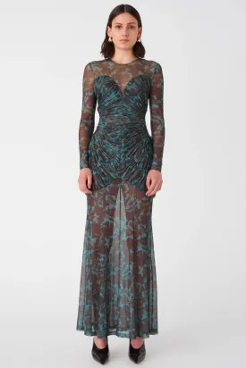 Misha Talitha Maxi Dress -  Vintage Chintz Print Jade