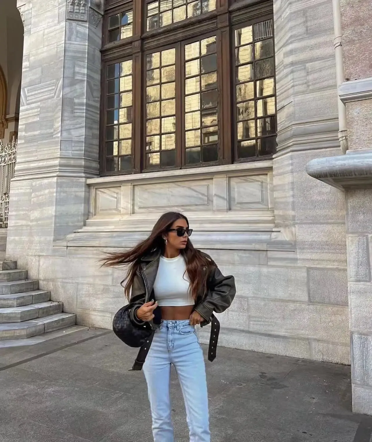 Rianne  Trendy Leather Jacket