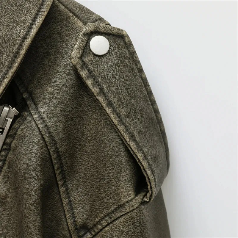 Rianne  Trendy Leather Jacket