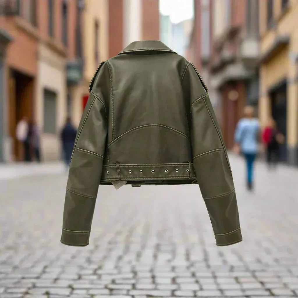 Rianne  Trendy Leather Jacket