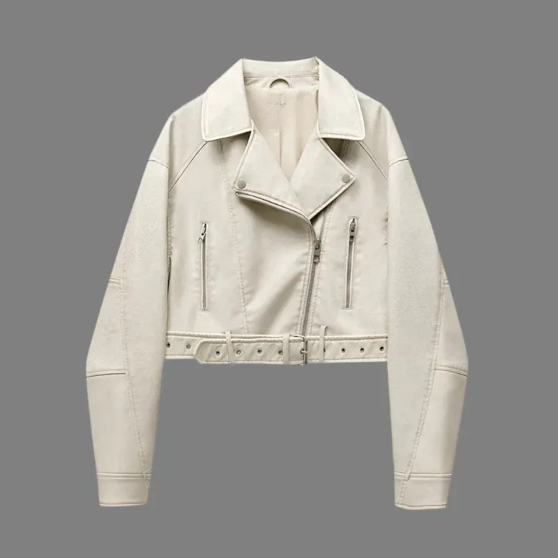 Rianne  Trendy Leather Jacket
