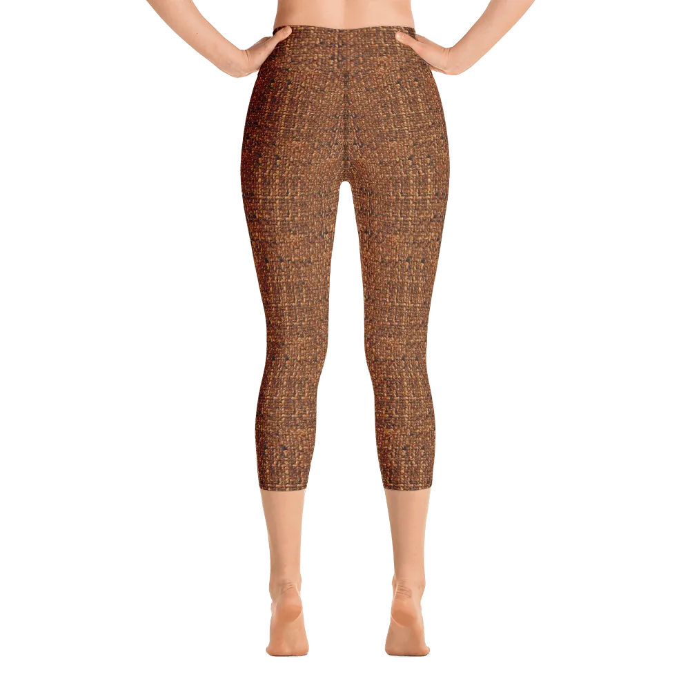 Terracotta Boucl Capri Yoga Pants