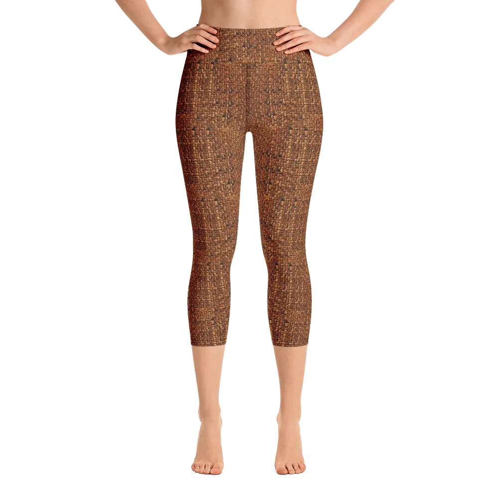 Terracotta Boucl Capri Yoga Pants
