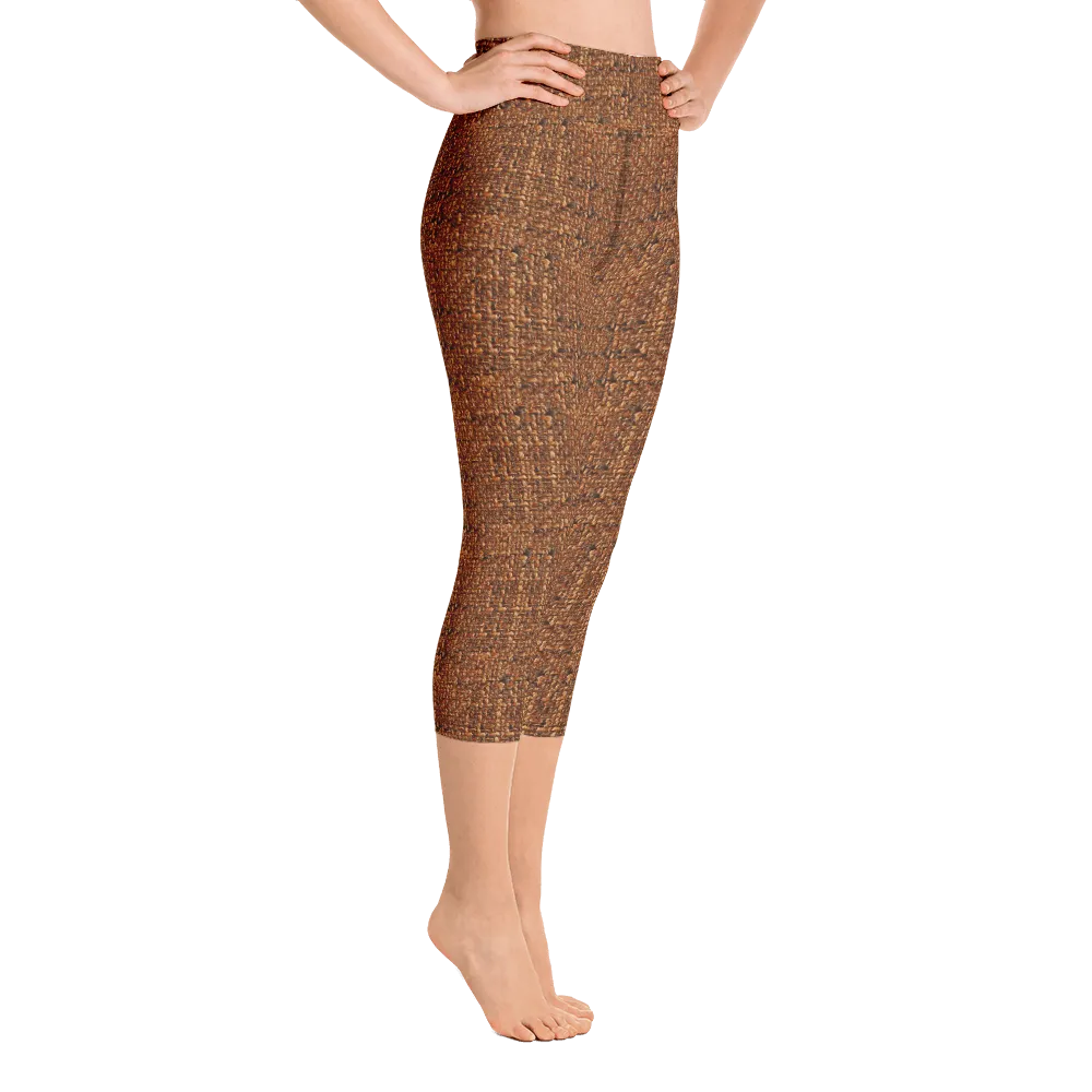 Terracotta Boucl Capri Yoga Pants