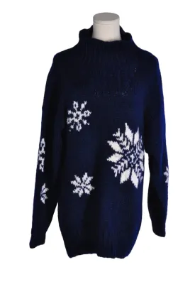 UNBRANDED Women Sweaters Regular fit in Blue - L